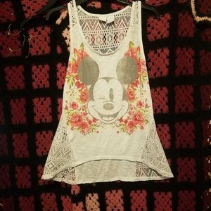Disney womens mickey mouse tank top size L